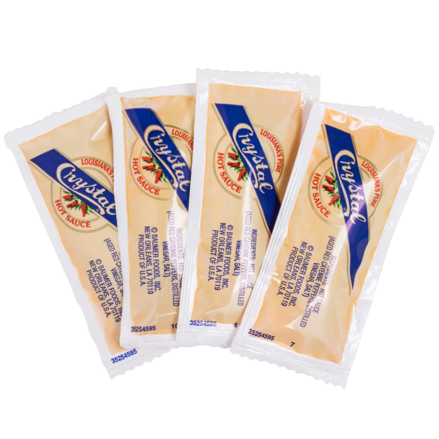 Crystal 7 Gram Hot Sauce Tabletop Kingket - 200/Case by TableTop King