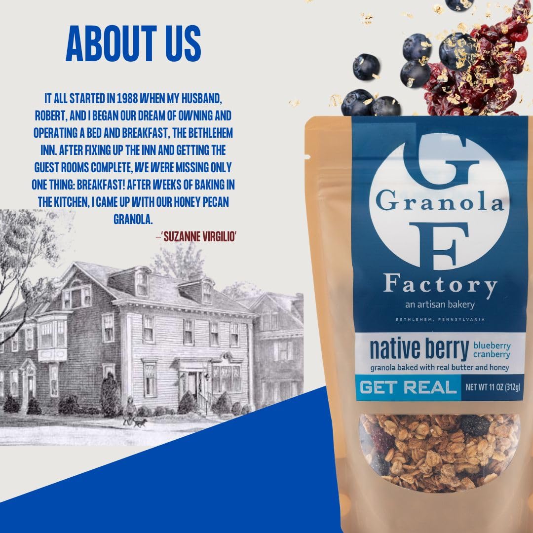 Granola Factory Native Berry, All-Natural, Sweet and Salty Breakfast Cereal Snack (Native 3 pack), 11 ounce (Pack of 3)