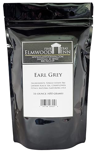 Elmwood Inn Fine Teas, Earl Grey Black Tea, 16-Ounce Pouch