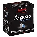 Trombetta Nespresso Italian Coffee - 10 Capsules “L’espresso Deccaffeinato” Instant Decaf Espresso Coffee - Compatible Nespresso Espresso Coffee Pods