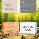 Lifeboost Cognition Mushroom Coffee Pods - Organic Low Acid K-Cups with Lion’s Mane & Chaga Adaptogens - Nootropic Coffee for Energy, Focus & Immune