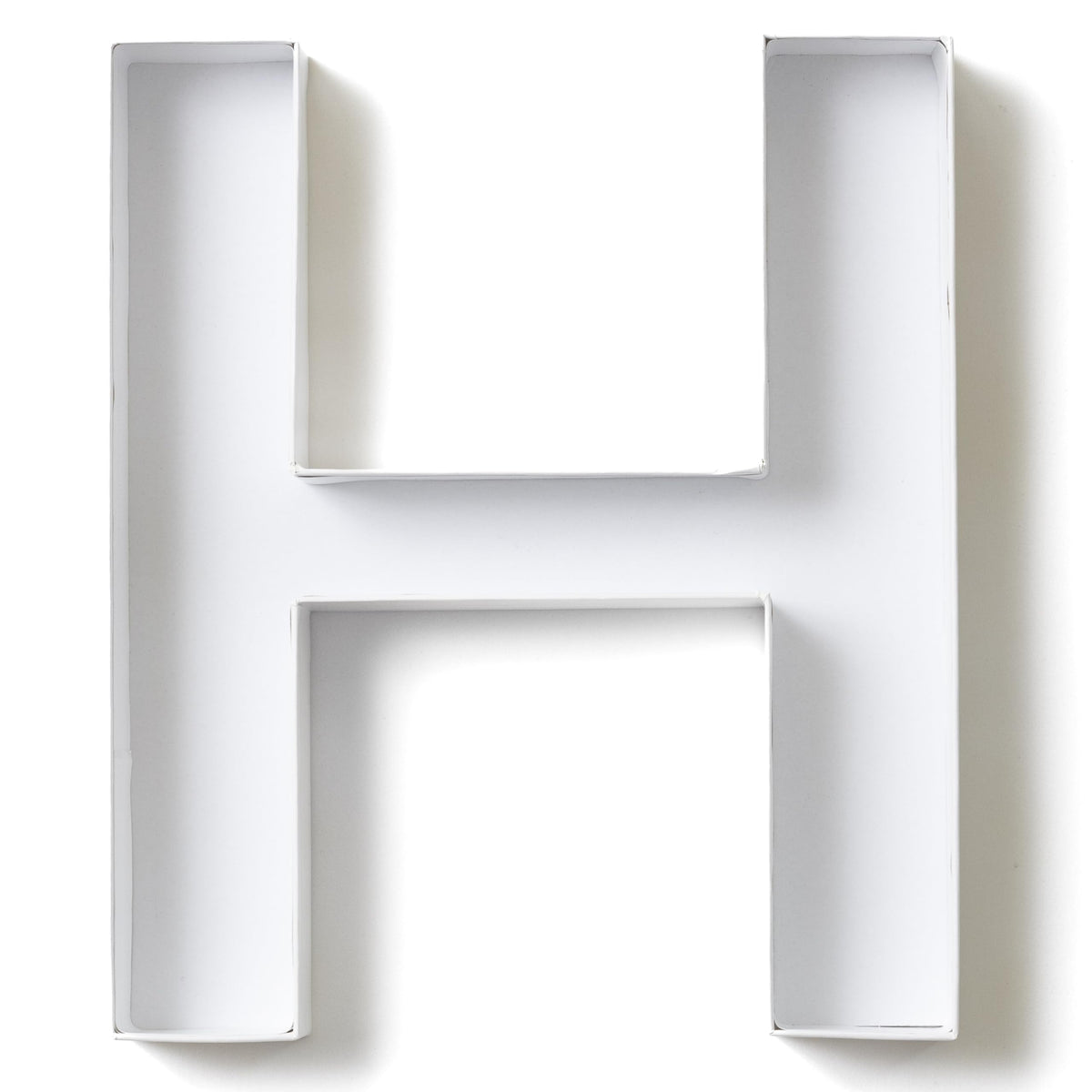 Sisterly Market - Cardboard Numbers and Cardboard Letters Fillable Candy Box, Handmade Marquee Letters for Parties and Milestones, Letter H, 12" L x