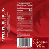 ESCAPE WISE Apple Pie Bourbon Alternative | Non-Alcoholic | The World’s Leading Developer of Non-Alcoholic Spirits, Liqueurs & Mocktails | 25.4 FL OZ