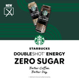 Starbucks Doubleshot Zero Sugar Coffee Energy Drink, Dark Chocolate, 15 fl oz Cans, (12 Pack), Zero Sugar, B Vitamins, Ginseng, Guarana, Iced Coffee