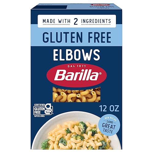 BARILLA Gluten Free Elbows Pasta, 12 Ounce - Non-GMO Gluten Free Pasta Made with 2 Ingredients
