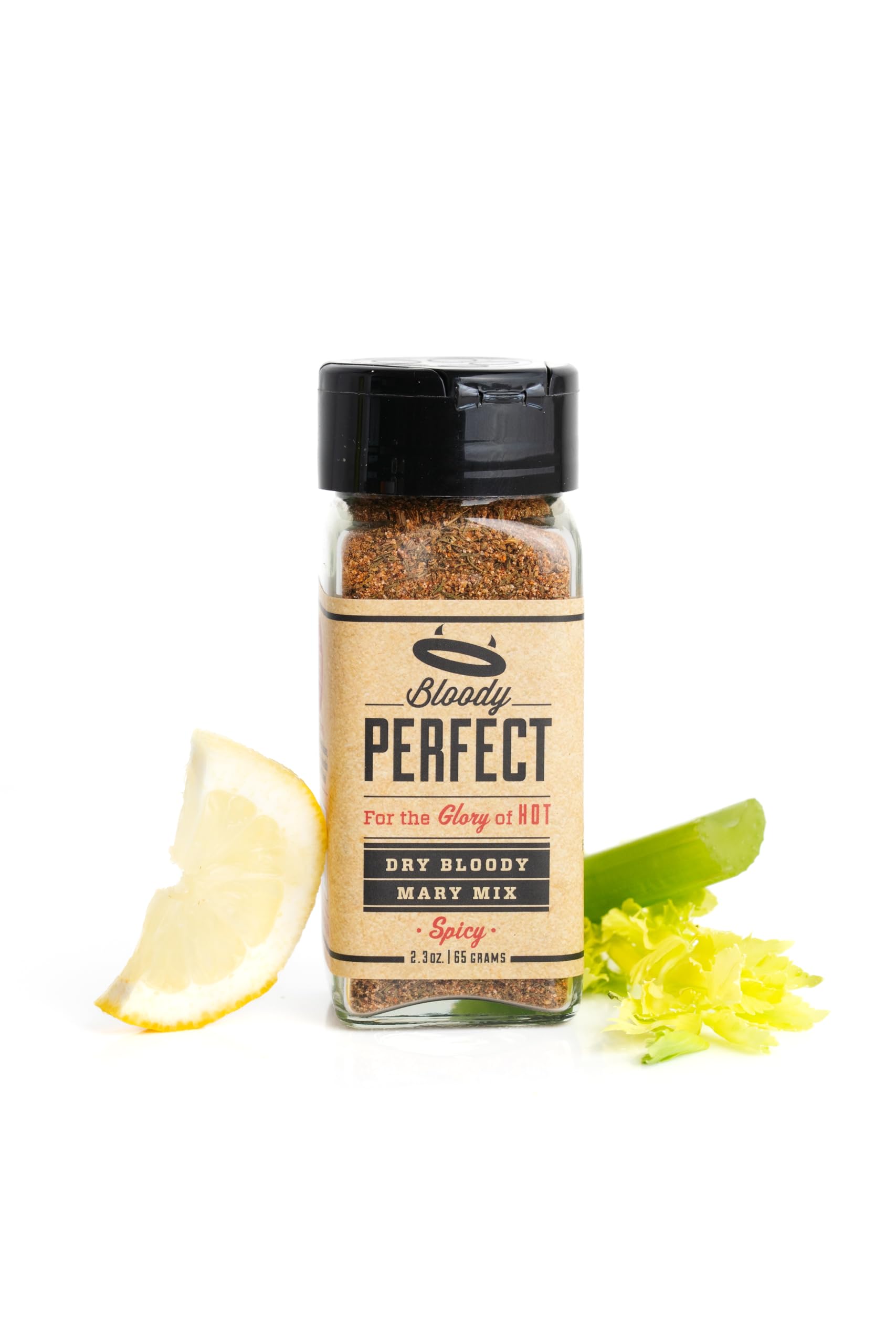 Saint Lucifer Spice Co Bloody Perfect Bloody Mary 2.3 oz Shaker, Made In The USA, Gluten Free, Sugar Free, Vegan, Vegetarian, Perfect for a drink or