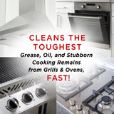 Smart 'n Easy Barbecue Grill & Oven Cleaner Plus - For BBQ Grills, Ovens, Stoves, Drip Pans, Cooktops, Burners, PLUS More! - Removes Oil, Grease