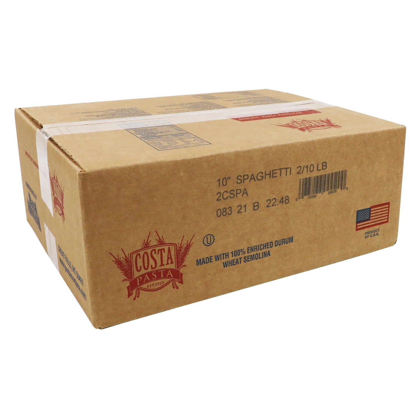 Costa 10" Spaghetti, 2/10lb bags