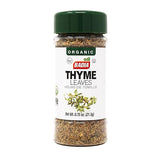 Badia Organic Thyme Leaves, 0.75 oz - Aromatic Herb for Soups, Stews, Meats, & Vegetables