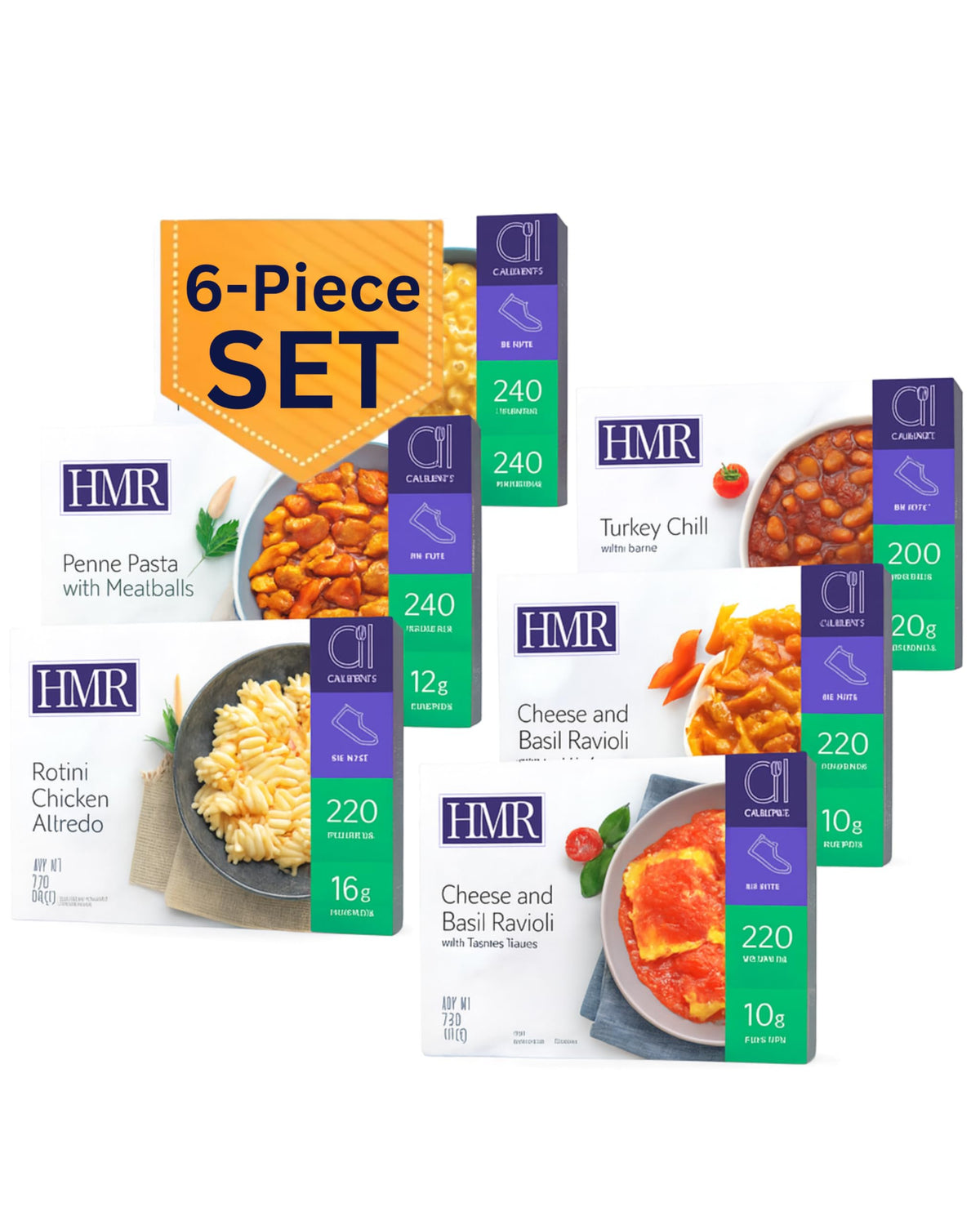 HMR Pasta Picks Entrée Pack, 6 Ready-to-Eat High Protein Meals