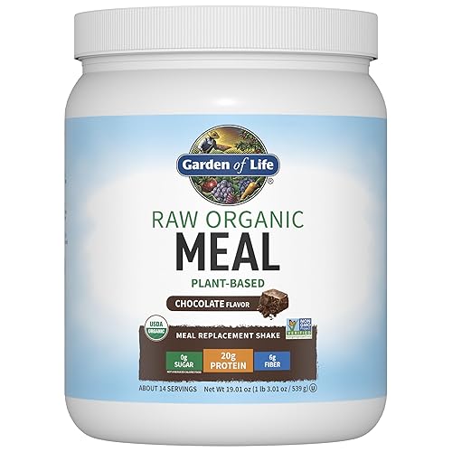 Garden of Life Meal Replacement Shakes, Raw Organic, Chocolate Protein Powder with Plant Based Pea Protein, Sprouts, Greens, Probiotics, Dairy Free 14
