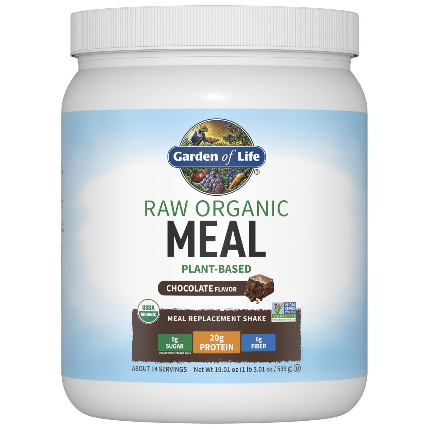 Garden of Life Meal Replacement Shakes, Raw Organic, Chocolate Protein Powder with Plant Based Pea Protein, Sprouts, Greens, Probiotics, Dairy Free 14