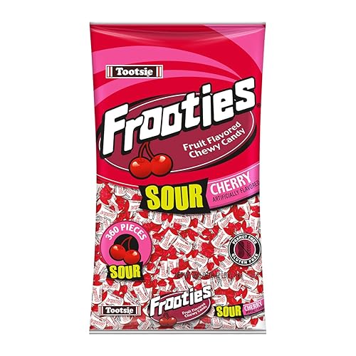 Tootsie Roll Sour Frooties - 2 Pound Bag of Individually Wrapped Chewy Candy - Gluten Free, Peanut Free - Sour Cherry, 38.8 oz.