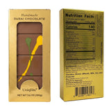 2 PACK Dubai Chocolate Bar Pistachio, Handmade Luxury Knafeh Chocolate Bar with Pistachio Cream and Kataifi (Total 7 oz - 200g)