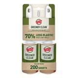 Scotch-Brite Greener Clean Lint Roller Twin Pack, 100 Sheets, Reusable Lint Rollers for Clothes, Furniture, and Pet Hair, Tidy Up Fabrics with a More