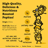 Nuts.com - Roasted Pepitas - 2 Lb Bag, Salted No Shell Pumpkin Seeds, Healthy Snack for Adults & Kids, Rich in Protein, Fiber, Calcium & Potassium