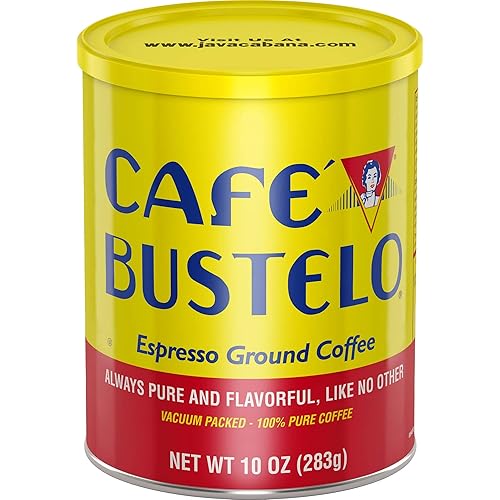 Café Bustelo Espresso Dark Roast Ground Coffee, 10 Ounces (Pack of 12)