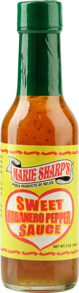 Marie Sharp’s Sweet Habanero Pepper Sauce, 5 oz | Belizean Hot Sauce with Sweet & Spicy Flavor | Perfect for Glazes, Marinades & Dips | All-Natural