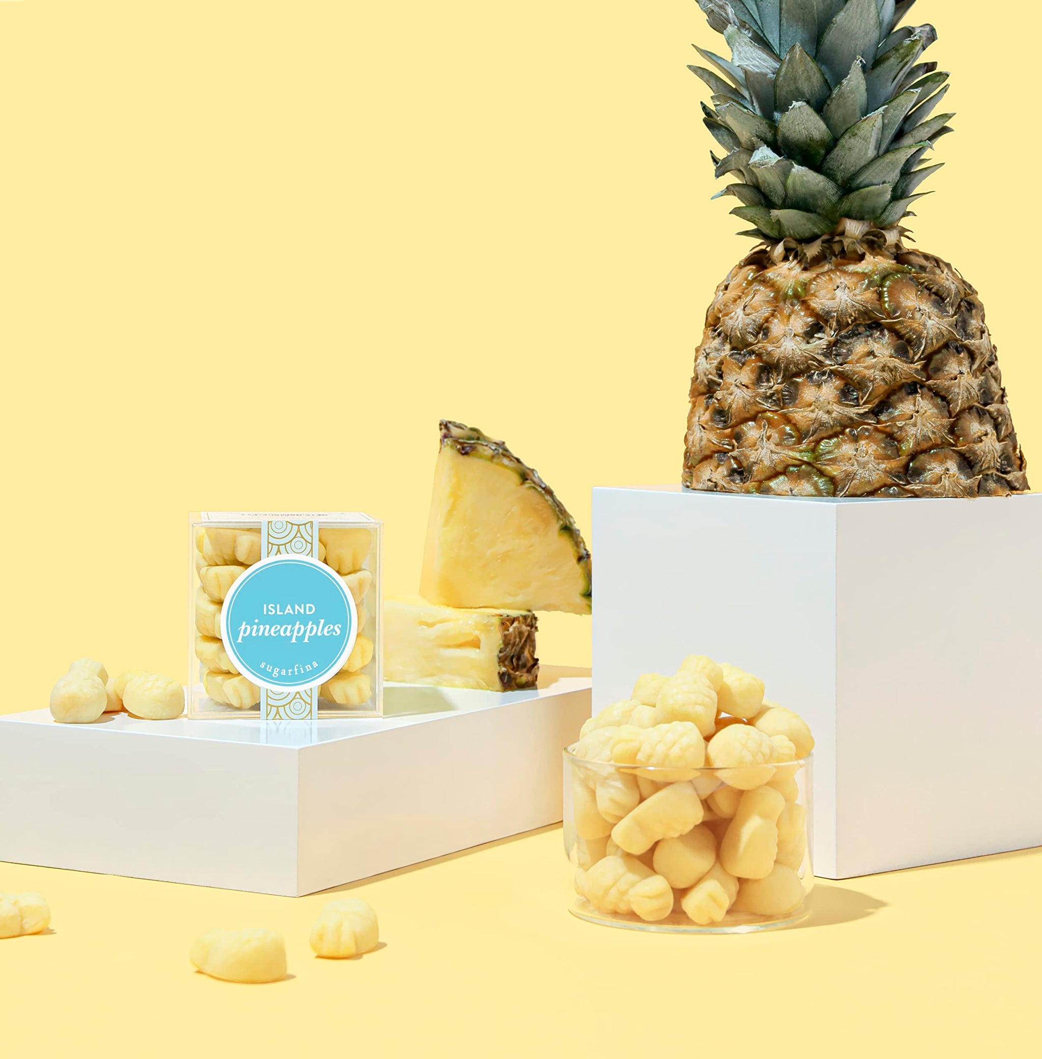 Sugarfina Island Pineapples Small Candy Cube, Gummies, 3.1 oz, 1 Count