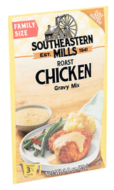 Southeastern Mills Gravy Mix, Roast Chicken Gravy Mix, Custom Blend of Herbs & Spices, Just Add Water, Family Size, 3.0-Ounce Packet (Pack of 24