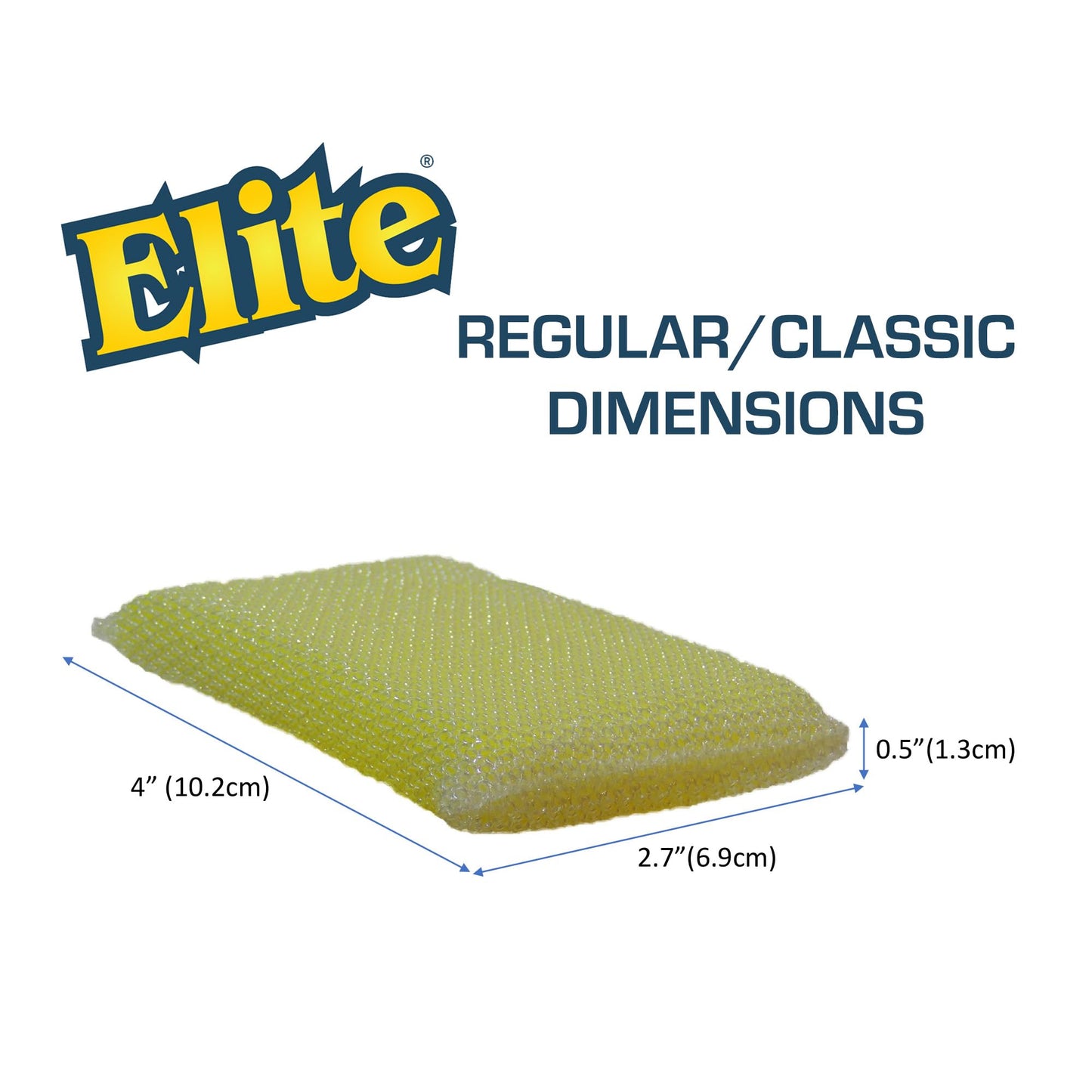 Elite All Purpose Cleaning Pad, 24 Pads (Individually Boxed), Non Scratch, Dish Sponge, Scrubber, Sponges for Kitchen and Household Use, Made in USA
