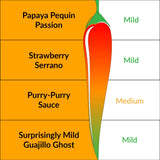 Mild Heat Hot Sauce Gift Box by Fat Cat Gourmet, Four Bottles