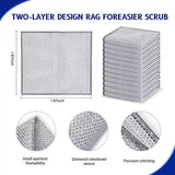 HABP GLOBAL - Double-Layer Non-Scratch Wire Dish Cloths, 20x20cm Stainless Steel Mesh Cleaning Towels for Kitchen, Dishes, Sink & Stove | Durable