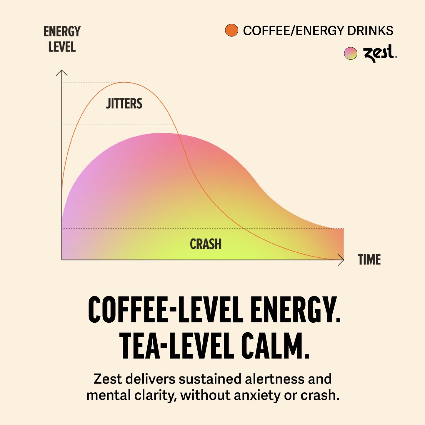 Zest Energy Green Tea - Pomegranate Mojito High Caffeine Tea Bags for Focus & Morning Energy - Natural Caffeinated Tea with 135mg Caffeine - Coffee