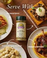 Italian Seasoning Blend - Taste of Tuscany Seasoning Mix With Garlic, Spices & Parmesan Cheese - 4 Ounce Bottle