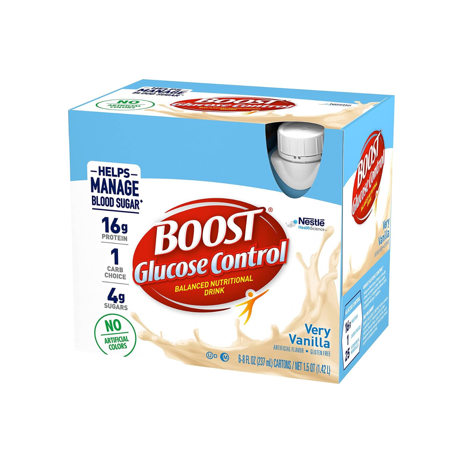 Boost Glucose Control Nutritional Drink (Pack of 4, Variety Pack)