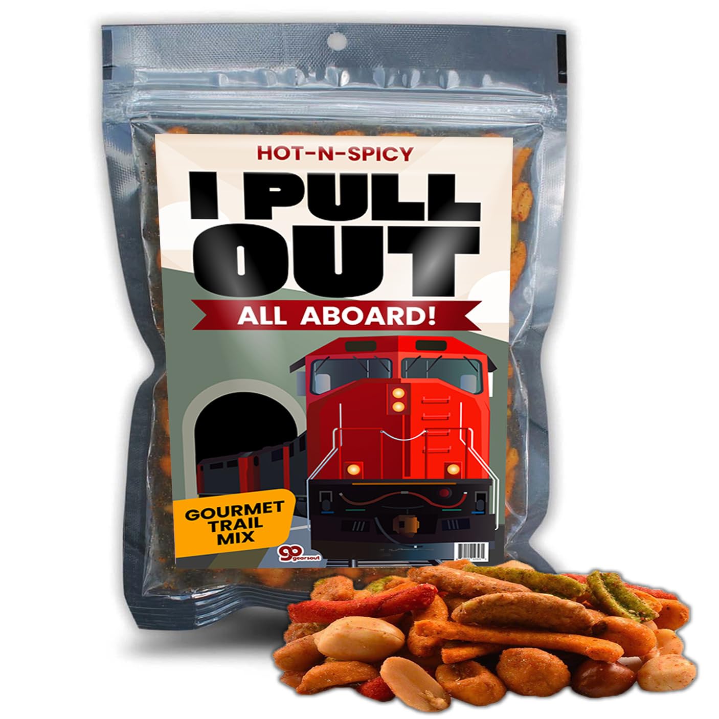 I Pull Out Train Trail Mix - Premium Nutty, Fruity Snacks - Gourmet Blend for Delightful Energy Snacking and On-the-Go Enjoyment