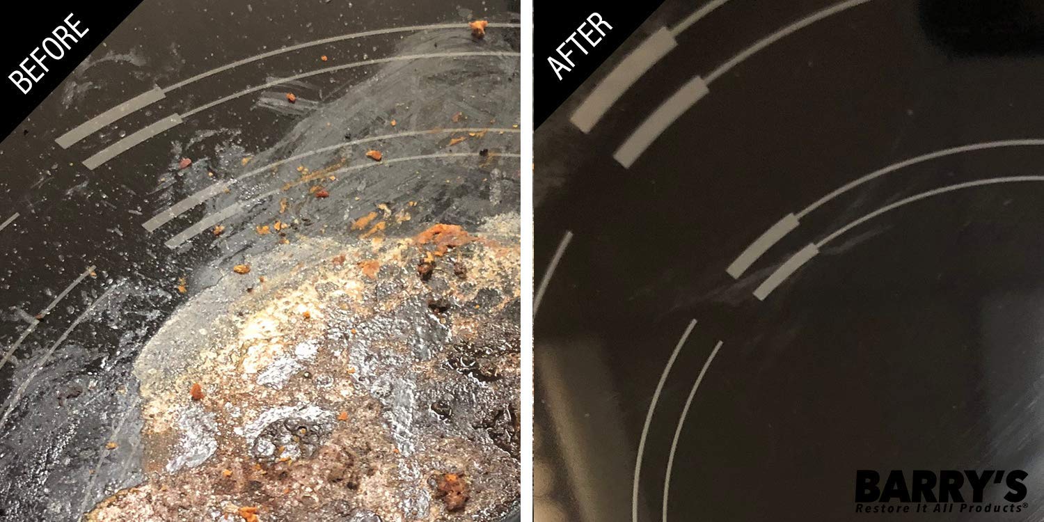 Barry's Restore It All Products - Ceramic Glass Cooktop Rescue Kit | Easily and Safely remove: Baked-on Deposits, mineral deposits and MORE!