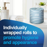 Tork Bath Tissue Roll Advanced 2-ply, Biodegradable 4x3.75", 500 sheets/roll, 48 rolls/case, TM6130S
