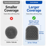 Cast Iron Scrubber and Scraper | 316 Chainmail Scrubber for Cast Iron Pan Skillet Cleaner | Chain Mail Scrubber for Dishes Pots Wok Griddle Grill |