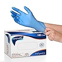 SereneLife Medium Gloves Nitrile Disposable Latex & Powder Free - Great for Kitchens, Food Handling & Cleaning Supplies - Soft & Comfortable fit
