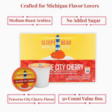 Sleepy Bear Coffee Pods Medium Roast Arabica Rich Flavor Michigan-Made Smooth & Sweet No Sugar Added 30ct Pods Compatible with Single-Serve Brewers