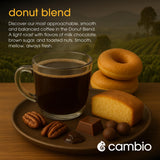 Cambio Roasters Organic Coffee Pods - Donut Blend Light Roast, The Only Organic Recyclable Aluminum Coffee Pods, Small Batch Roasted, Keurig®