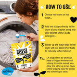 Molly's Suds Oxygen Whitener | Powerful Bleach Alternative, Chlorine Free & Color Safe | Brightens Whites and Removes Stains (Pure Lemon Essential Oil