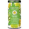 The Republic of Tea - Beauty Brain Beautifying Botanicals Lemon Balm Kiwi Tea, 36 Tea Bags, Herbal Blend, Caffeine Free, Gluten Free