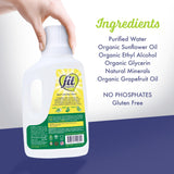 Fit Organic Soaker Produce Wash - USDA Certified Organic & Kosher Fruit and Vegetable Cleaner - Removes Surface Contaminants - Family & Pet Safe