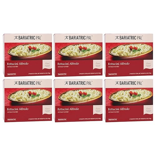 BariatricPal 12g Protein Pasta Entree - Creamy Fettuccini Alfredo (6-Pack)