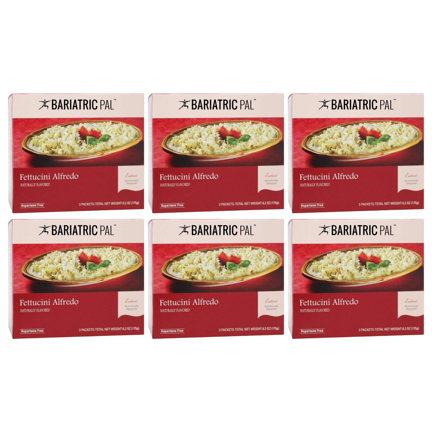 BariatricPal 12g Protein Pasta Entree - Creamy Fettuccini Alfredo (6-Pack)