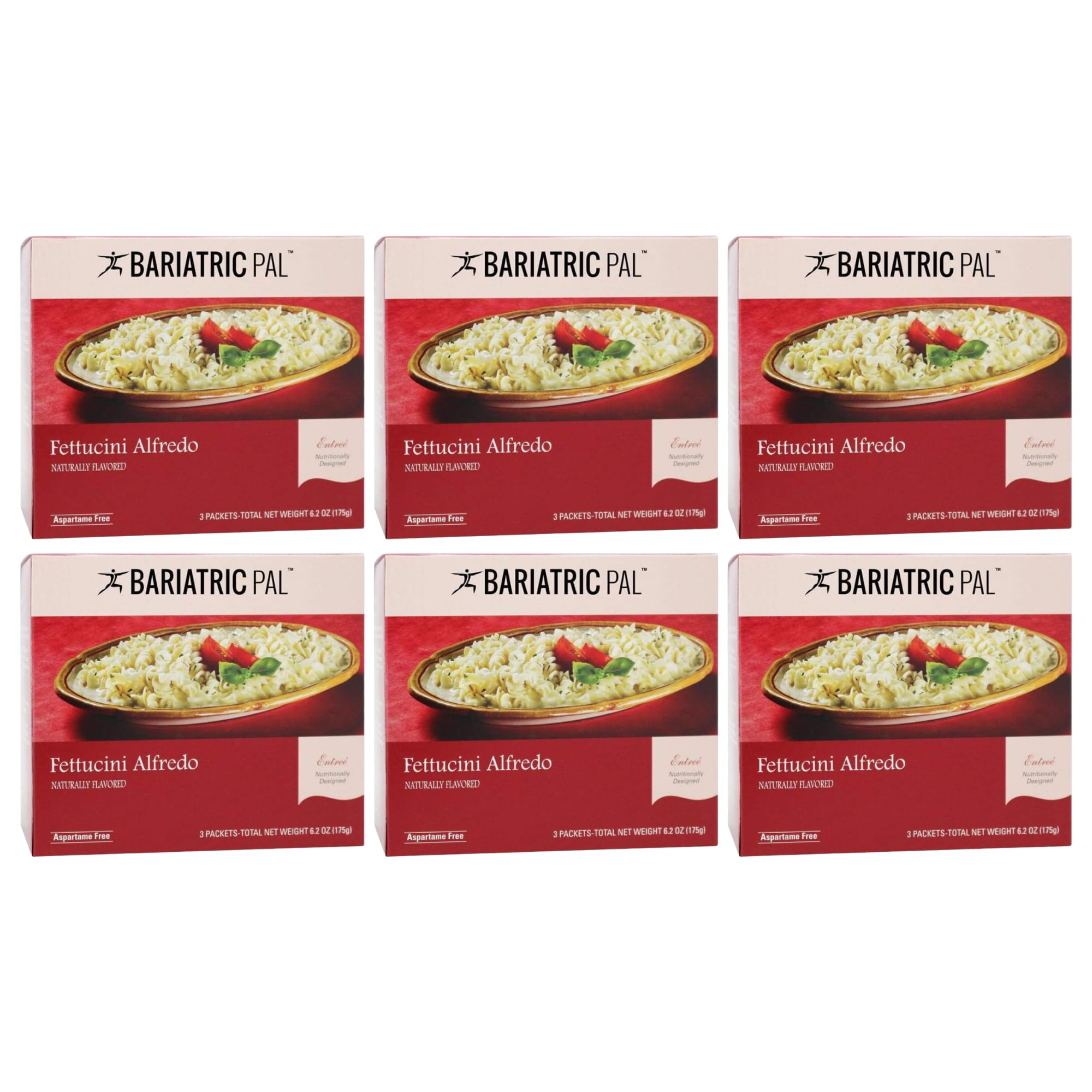 BariatricPal 12g Protein Pasta Entree - Creamy Fettuccini Alfredo (6-Pack)