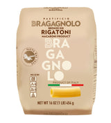 Pastificio Bragagnolo, Rigatoni 843 Bronze-Drawn, 100% Italian Pasta, Made with Durum Wheat Semolina Flour, Non GMO (1 Pound Bag) - Consistently al