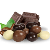 Gourmet Chocolate Covered Espresso Beans Medley by Its Delish, 3 LBS Jumbo Reusable Container - Mix of Dark, Milk & White Chocolate Covered Roasted