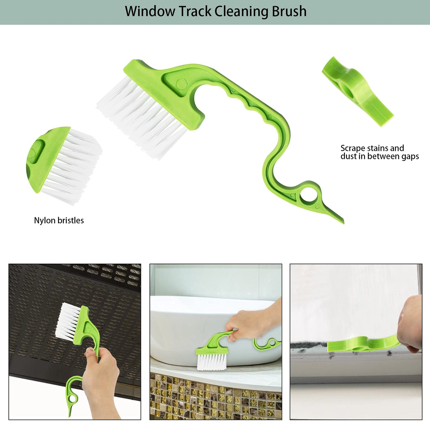 Openfly Venetian Blind Cleaner Duster Tool, Hand-held Window Shutters Duster, Window Blind Cleaning Tool, Groove Gap Cleaning Brush for Blind, Air