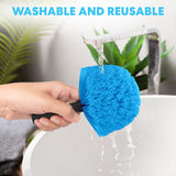 Simpli-Magic 5-to-12 Foot Cobweb Duster with Extension Pole Combo (20 Ft Reach, Medium-Stiff Bristles), Spider Web Brush with Pole - Hand-Packaged