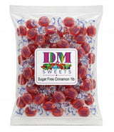 Sugar Free Cinnamon Hard Candy - 1 lb Bulk Bag - Individually Wrapped Sweet and Spicy Cinnamon Discs - Low?Carb