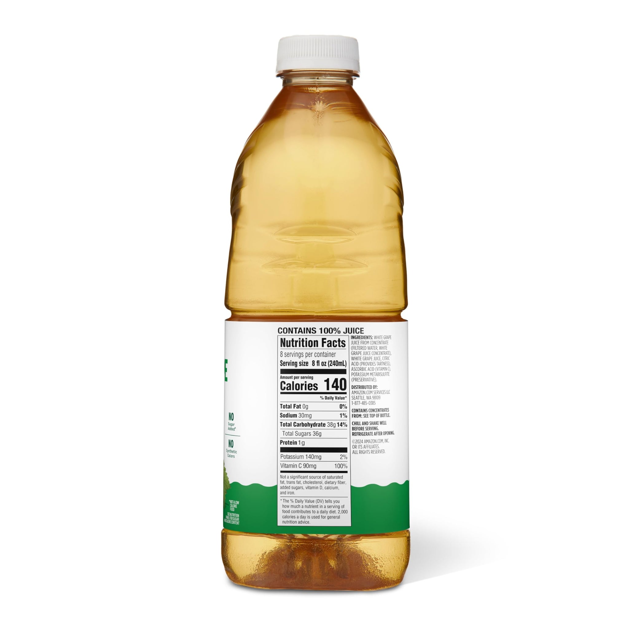 Amazon Grocery, White Grape Juice, 64 Fl Oz