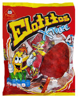 BENY X-Treme Lollipops with Chili Coating 1lb 6.56oz Bags PINEAPPLE FLAVOR (Elotitios/Corn-Shaped)